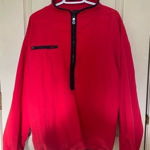 Vintage Red nautica pull over jacket